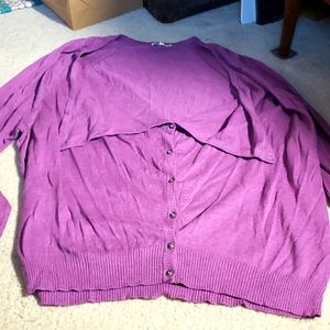 Eileen Fisher purple sweater